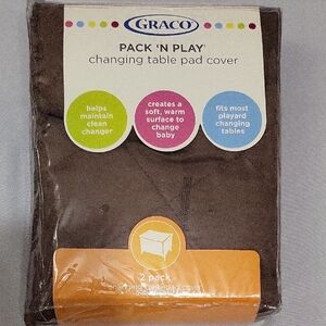 Graco Pack 'n Play Changing Table Pad Cover - Brown